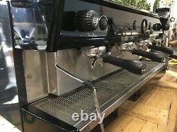 Astoria Espressimo 3 Group Black And Metallic Grey Espresso Coffee Machine Cafe