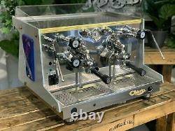 Astoria Rapallo 2 Group Blue & Gold Espresso Coffee Machine Commercial Cafe