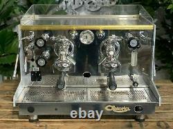 Astoria Rapallo 2 Group Blue & Gold Espresso Coffee Machine Commercial Cafe