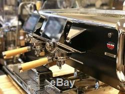 Astoria Storm Brand New Black And Timber 2 Group Espresso Coffee Machine Cafe