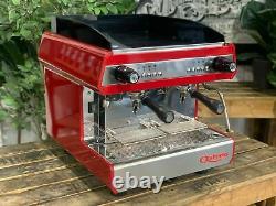 Astoria Tanya 2 Group Compact Red Espresso Coffee Machine Commercial Cafe