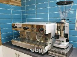 BRAND NEW Iberital IB7 2 Group WHITE Espresso Coffee Machine EXC VAT