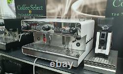 BRAND NEW Iberital IB7 2 Group WHITE Espresso Coffee Machine EXC VAT