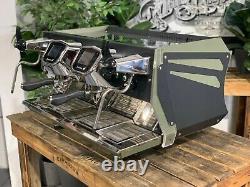 Bfc Aviator 2 Group Custom Dark Green & Black Espresso Coffee Machine Commercial