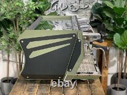 Bfc Aviator 2 Group Custom Dark Green & Black Espresso Coffee Machine Commercial