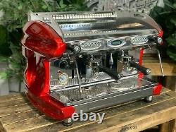 Bfc Lira 2 Group Red Espresso Coffee Machine Commercial Cafe Barista Wholesale