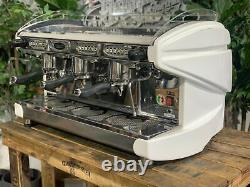 Bfc Lira 3 Group White Espresso Coffee Machine Commercial Custom Cafe Wholesale