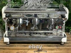 Bfc Lira 3 Group White Espresso Coffee Machine Commercial Custom Cafe Wholesale