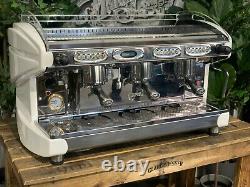 Bfc Lira 3 Group White Espresso Coffee Machine Commercial Custom Cafe Wholesale