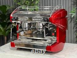 Bfc Lira Compact 2 Group Espresso Coffee Machine Red Commercial Cafe Cappuccino