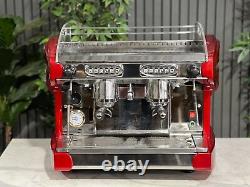 Bfc Lira Compact 2 Group Espresso Coffee Machine Red Commercial Cafe Cappuccino