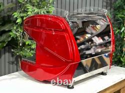 Bfc Lira Compact 2 Group Espresso Coffee Machine Red Commercial Cafe Cappuccino