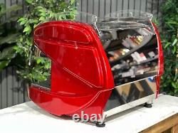 Bfc Lira Compact 2 Group Espresso Coffee Machine Red Commercial Cafe Cappuccino