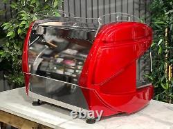 Bfc Lira Compact 2 Group Espresso Coffee Machine Red Commercial Cafe Cappuccino