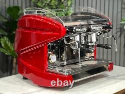 Bfc Lira Compact 2 Group Espresso Coffee Machine Red Commercial Cafe Cappuccino