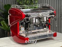 Bfc Lira Compact 2 Group Espresso Coffee Machine Red Commercial Cafe Cappuccino