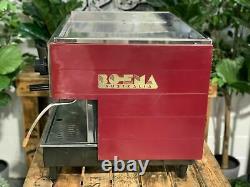 Boema Classic 2 Group Semi Automatic Stainless Steel Espresso Coffee Machine Bar