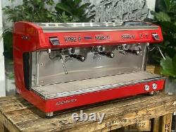 Boema Conti X-one Tci 3 Group Red High Cup Espresso Coffee Machine Commercial
