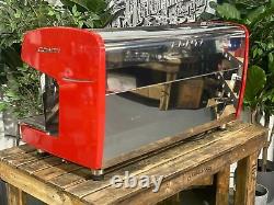 Boema Conti X-one Tci 3 Group Red High Cup Espresso Coffee Machine Commercial