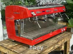 Boema Conti X-one Tci 3 Group Red High Cup Espresso Coffee Machine Commercial