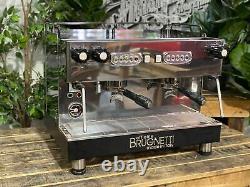 Brugnetti Gamma 2 Group Black Stainless Espresso Coffee Machine