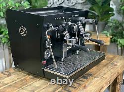 Brugnetti Guilia Manufactum 2 Group Black Espresso Coffee Machine Commercial