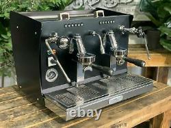 Brugnetti Guilia Manufactum 2 Group Black Espresso Coffee Machine Commercial Caf