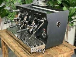 Brugnetti Guilia Manufactum 3 Group Black Espresso Coffee Machine Commercial