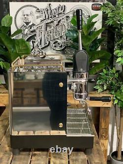 Brugnetti Lever 1 Group Stainless & Gold Espresso Coffee Machine Commercial Cafe