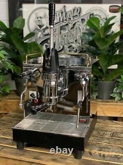 Brugnetti Lever 1 Group Stainless & Gold Espresso Coffee Machine Commercial Cafe