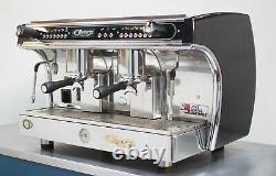 CMA Astoria 2 Group Gloria Coffee Espresso Machine Chrome and Metallic Black