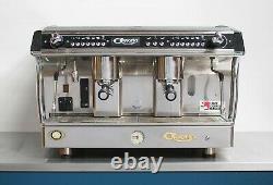 CMA Astoria 2 Group Gloria Coffee Espresso Machine Chrome and Metallic Black