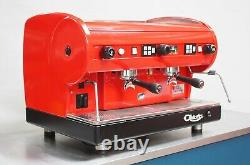 CMA Astoria 2 Group Lisa Bold Lipstick Red Coffee Espresso Machine- Simply WOW