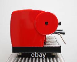 CMA Astoria 2 Group Lisa Coffee Espresso Machine Bright Lipstick Red