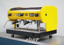 CMA Astoria 2 Group Lisa Coffee Espresso Machine Groovy Vibrant Yellow