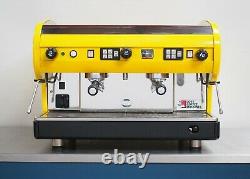 CMA Astoria 2 Group Lisa Coffee Espresso Machine Groovy Vibrant Yellow