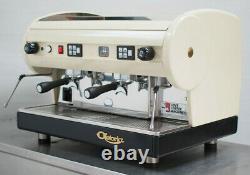 CMA Astoria 2 Group Lisa Coffee Espresso Machine Lustrous Cream