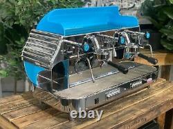 Elektra Barlume 2 Group Blue Espresso Coffee Machine Commercial Custom Cafe