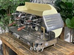 Elektra Barlume 2 Group Cream Espresso Coffee Machine Custom Commercial Cafe