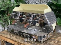 Elektra Barlume 2 Group Cream Espresso Coffee Machine Custom Commercial Cafe