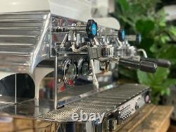 Elektra Barlume 2 Group White Espresso Coffee Machine Commercial Cafe Barista