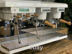 Elektra Kup 2 Group Brand New White Espresso Coffee Machine Commercial Cafe Bari