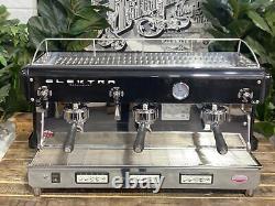 Elektra Maxi 3 Group Espresso Coffee Machine Black Cafe Commercial Barista Latte