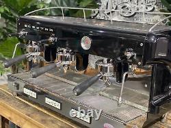 Elektra Maxi 3 Group Espresso Coffee Machine Black Cafe Commercial Barista Latte