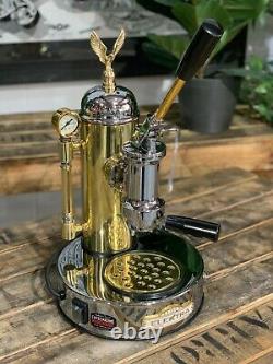 Elektra Micro Casa Leva 1 Group Brand New Gold Chrome Espresso Coffee Machine