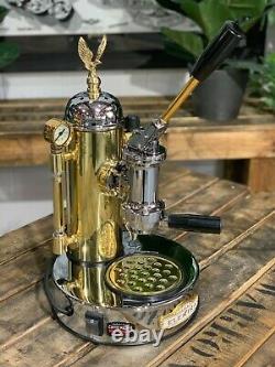 Elektra Micro Casa Leva 1 Group Brand New Gold Chrome Espresso Coffee Machine