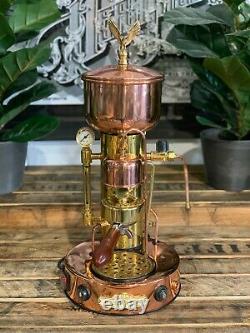 Elektra Semiautomatica Microcasa Espresso & Cappuccino Machine Copper Brass 220V 