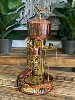 Elektra Micro Casa Semi Automatica 1 Group Gold Bronze Espresso Coffee Machine