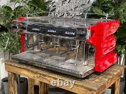 Expobar Alpha Ruggero 3 Group Red Espresso Coffee Machine Commercial Custom Cafe