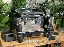 Expobar Crem 2 Group Espresso Coffee Machine & Mazzer Super Jolly Automatic